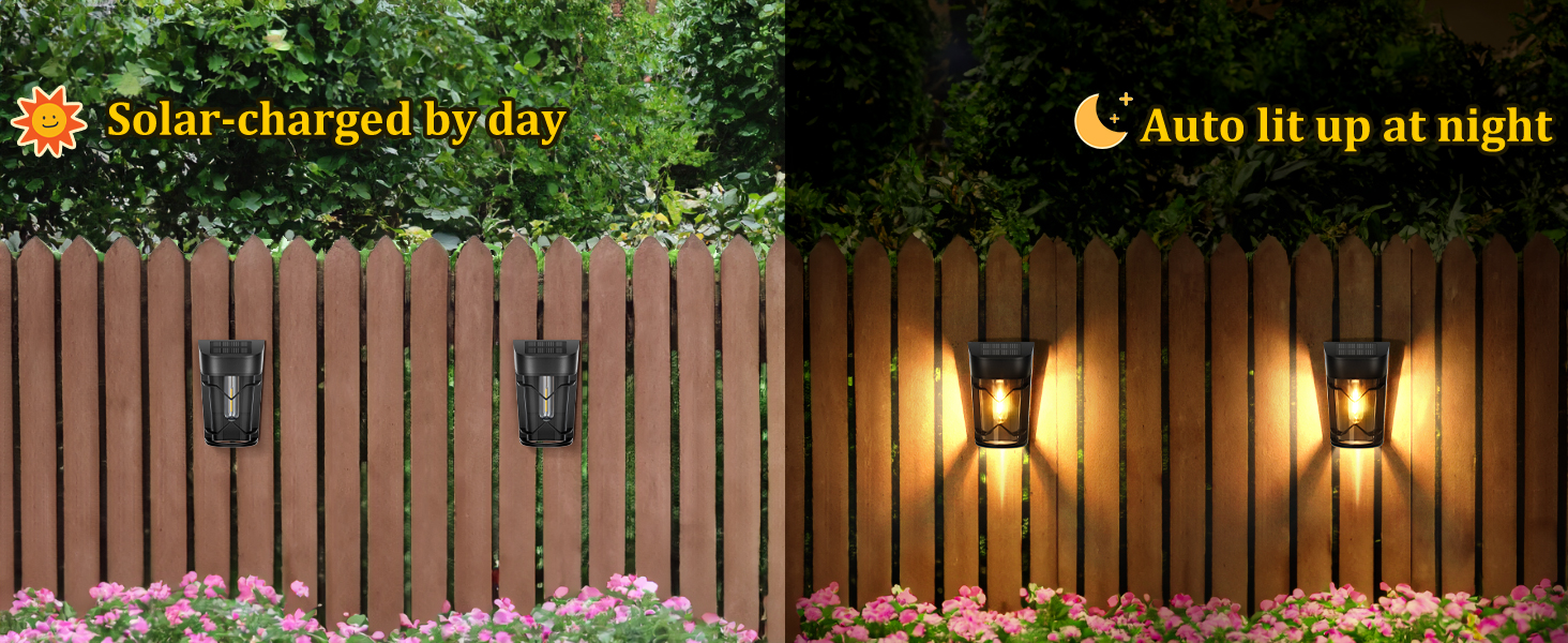 solar lights for fence