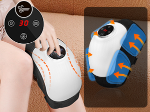 knee massager with heat and compression