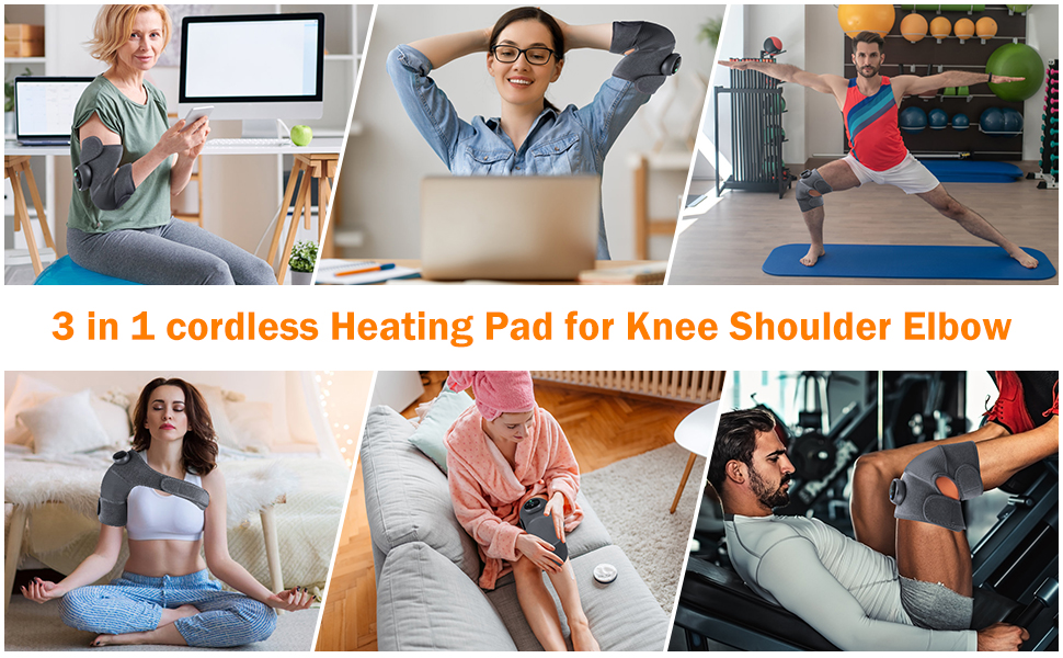 knee massager with heat and compression